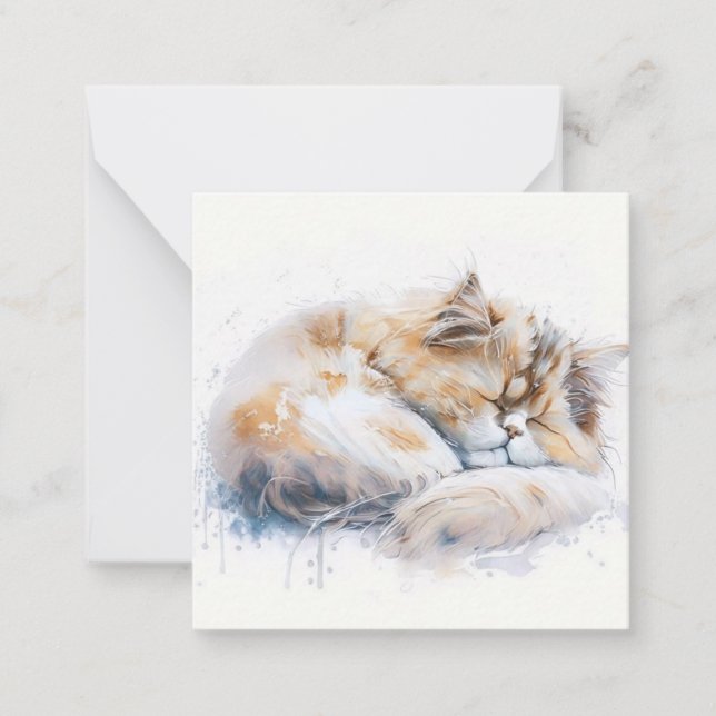 Tarjeta de gato acuática (Anverso)