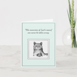 Tarjeta de gato británica Shorthair Sympathy