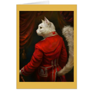 Tarjeta de gato Dapper Court