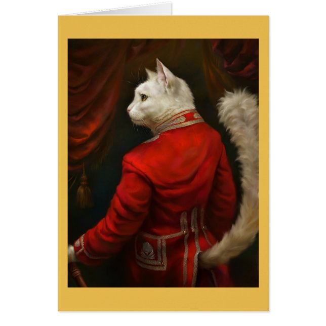 Tarjeta de gato Dapper Court (Frente)
