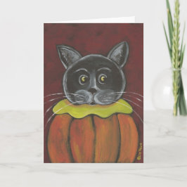 Tarjeta de gato de calabaza de Liz Revit