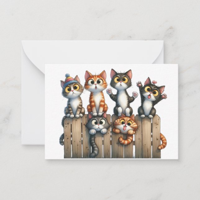 Tarjeta de gato de corte (Anverso)