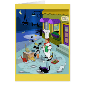 Tarjeta de Gato del castillo francés