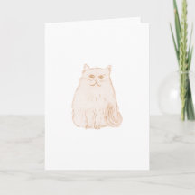 Tarjeta de gato divertida