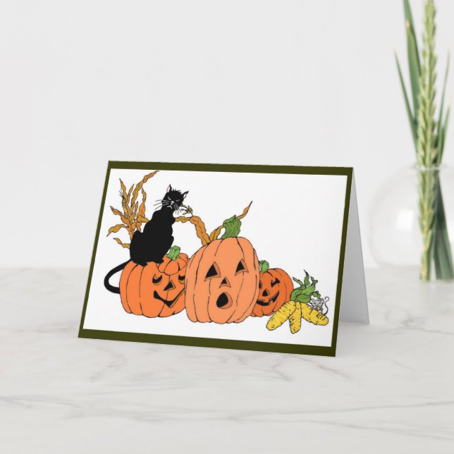 Tarjeta de gato fantasmal (Anverso)