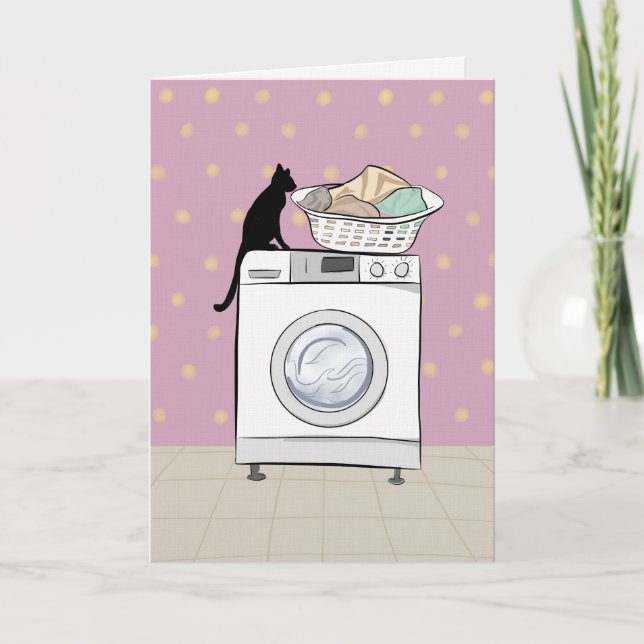 tarjeta de gato lindo (Anverso)