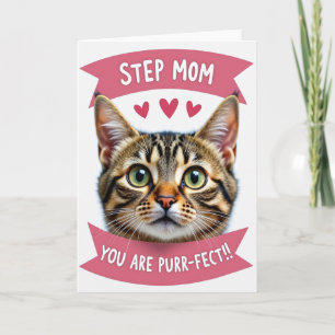 Tarjeta de gato 'Madrastra, eres perfecta'