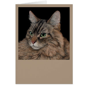 Tarjeta de gato Maine Coon