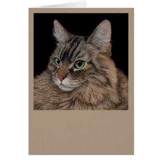 Tarjeta de gato Maine Coon
