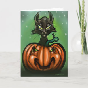 Tarjeta de gato negra