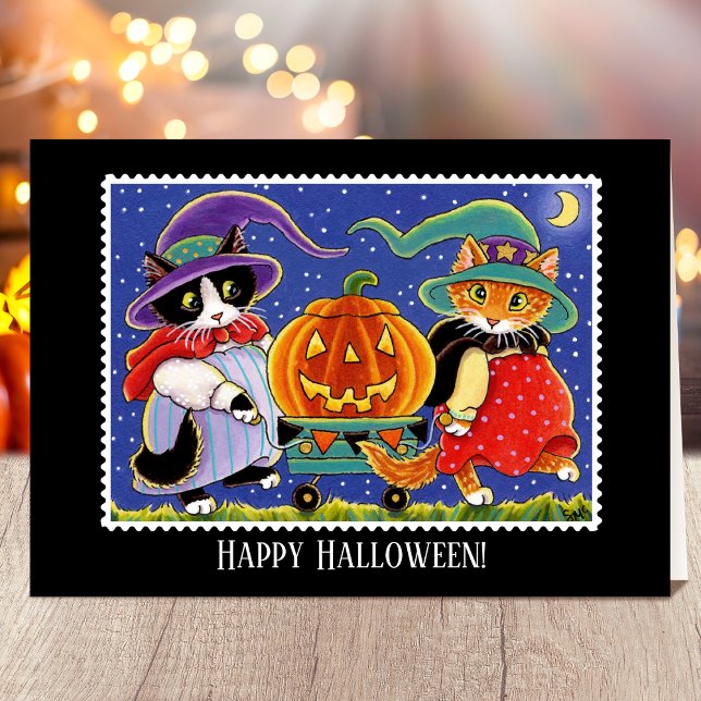 Tarjeta de gato para brujas de la personalizado Ja (Subido por el creador)