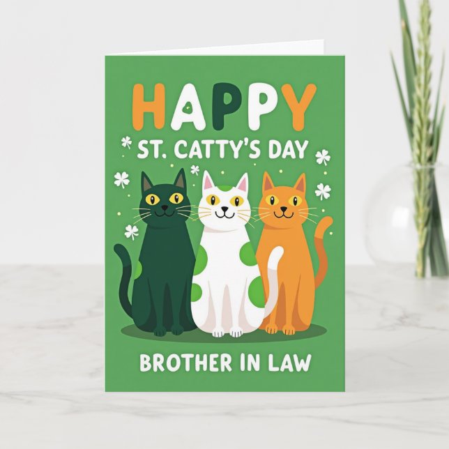 Tarjeta de gato para cuñado (Anverso)