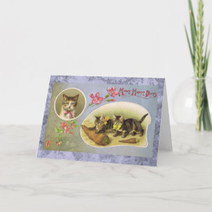 Tarjeta de gato para muchos días felices