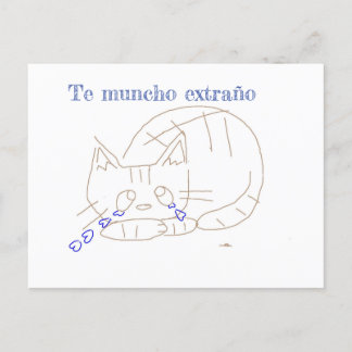 tarjeta de gato rasgador