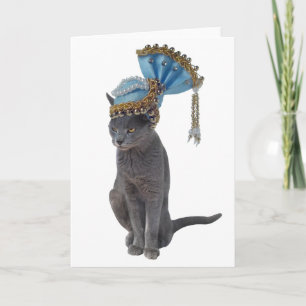 Tarjeta de gato Reina