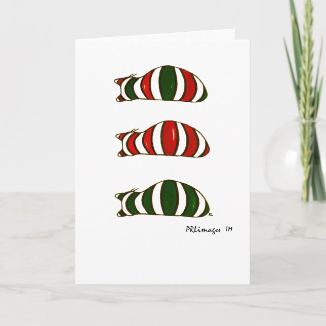 Tarjeta de gatos de apilamiento de navidad (Anverso)