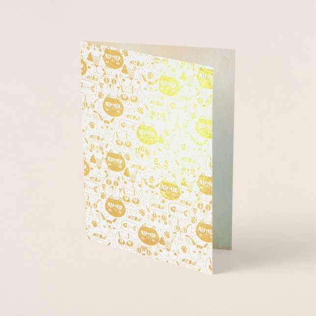 Tarjeta de gatos traviesos (Anverso)