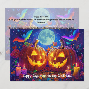 Tarjeta de Gayoween feliz para novia 🌈🎃