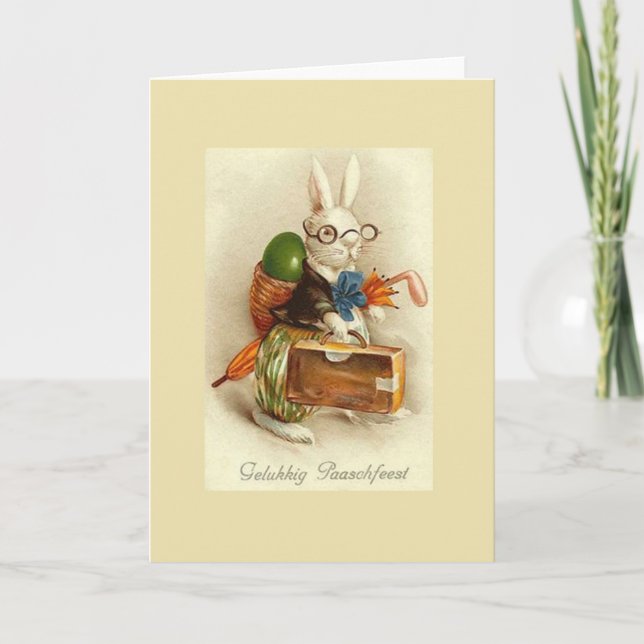 Tarjeta de Gelukkig Paaschfeest pascua del (Anverso)
