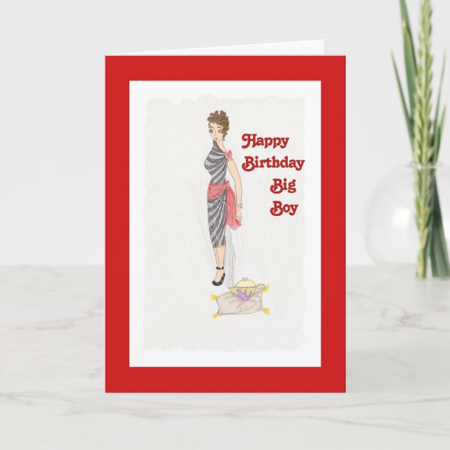 Tarjeta de Genio de Cumpleaños para Él (Anverso)