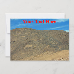 Tarjeta de geoglifos de Atacama personalizable