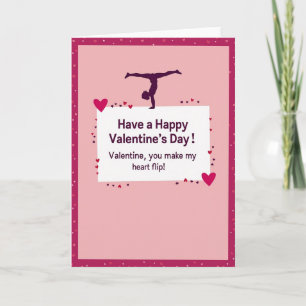 Tarjeta de Gimnasia para el Día de San Valentín