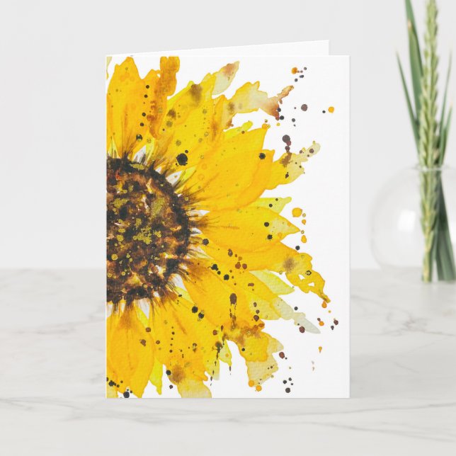 Tarjeta de girasol AnimaMe (Anverso)