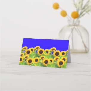 Tarjeta de girasol Bandera de Ucrania Libertad