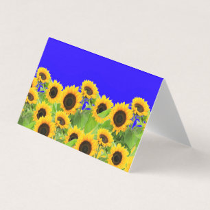 Tarjeta de girasol Bandera de Ucrania Libertad