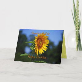 Tarjeta de girasol de cumpleaños de cuñada