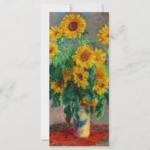 Tarjeta de Girasoles de Monet