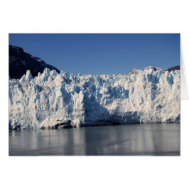 Tarjeta de glaciar y volcán