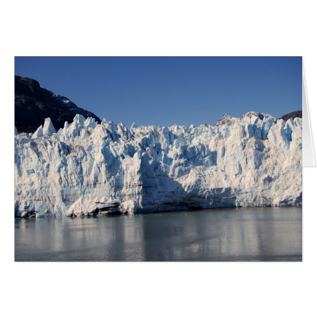 Tarjeta de glaciar y volcán (Anverso (Horizontal))