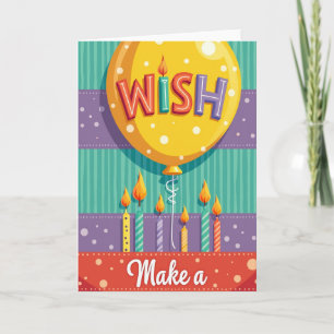 Tarjeta de Globo de Deseo Caprichoso