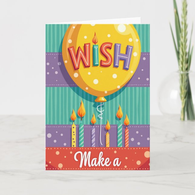 Tarjeta de Globo de Deseo Caprichoso (Anverso)