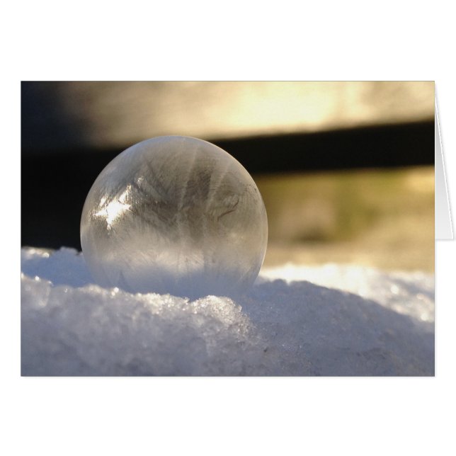 Tarjeta de globo de hielo (Anverso (Horizontal))