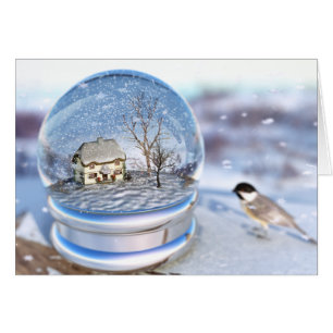 Tarjeta de globo Snowflake