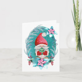 Tarjeta de Gnomo de Navidad