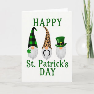Tarjeta de Gnomos Feliz Día de San Patricio