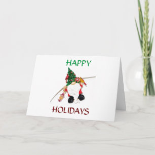 TARJETA DE GNOMOS GENIALES **COME, BEBE Y ALÉGRATE