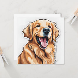 Tarjeta de Golden Retriever
