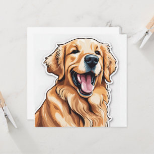 Tarjeta de Golden Retriever