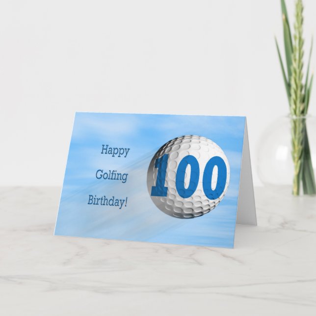 Tarjeta de golf de 100 años (Anverso)