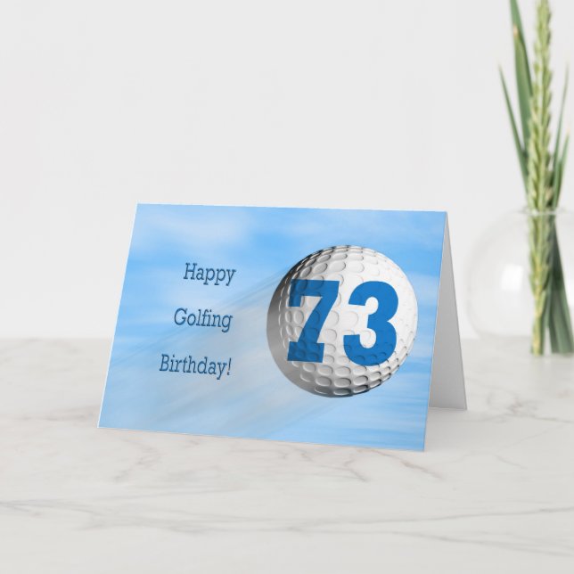 Tarjeta de golf de 73 años (Anverso)