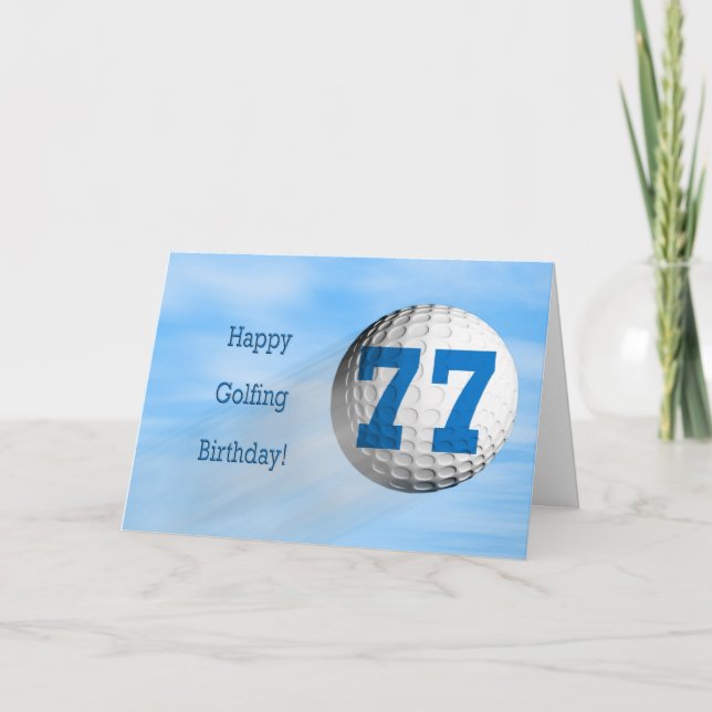tarjeta de golf de 77 años (Anverso)