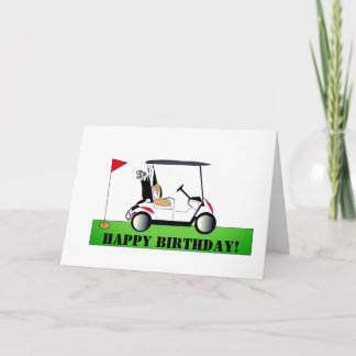 Tarjeta de golf de cumpleaños