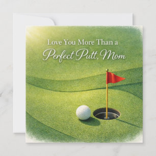 Tarjeta de golf del Día de la Madre para mamá
