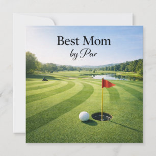 Tarjeta de golf del Día de la Madre para mamá