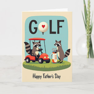 Tarjeta de Golf del Día del Padre Amoroso