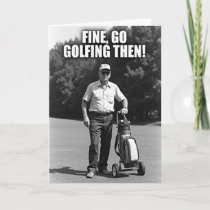Tarjeta de Golf del Día del Padre Gruñón